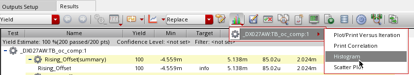Monte Carlo histogram selection