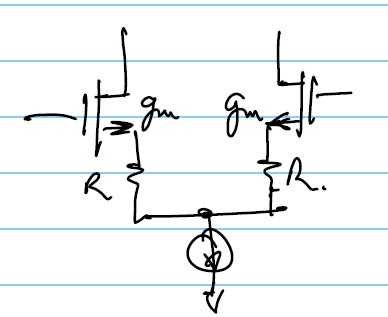 Differential Pair with R degeneration